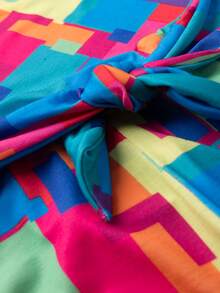 5-Piece Summer Kit For Girls, 2 Sets And 1 Colorful Dress - Multicolor - View 5