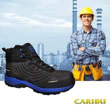 Caribu Industrial Work Boot With Toe Cap - Black - View 6