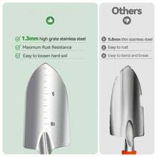 UBRAVOO Garden Tools Set, 9 Pieces Gardening Hand Tool Gift Kit, Stainless Steel Gardening Gifts For Women & Men With Heavy Duty Tool Bag For Easy Storage - 9 件套 - 查看 4