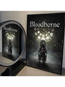 1 件现代血源诅咒海报高清帆布印刷海报家居客厅卧室装饰咖啡馆酒吧房间墙壁装饰无框架 - 彩色 - 查看 24