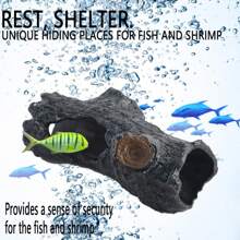 Aquarium Tree Stump Decor, Fish Tank Underwater Landscape Tree Root, Territory Hideout For Fish, Interesting Hiding Place, Reptile Decor