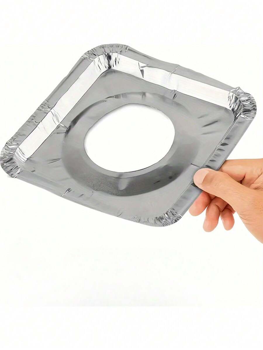 10pcs Disposable Aluminum Gas Stove Liner Heating Gas Stove Greaseproof