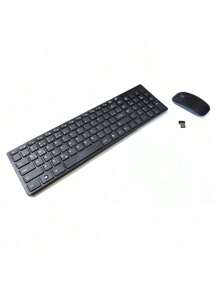 Wireless Keyboard And Mouse Kit Wireless 2.4ghz Optical Mouse - màu đen - Xem 1