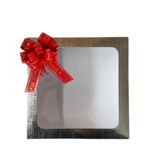 Kit 10 Units Christmas Display Box + Christmas Bow - 銀色-SN79 - 查看 2