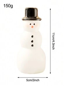 圣诞装饰家居室内装饰，雪人雕像，礼品桌面橱窗展示架，场景装饰，节日装饰，房间装饰，主题派对装饰，新年最佳礼物 - 白色 - 查看 4