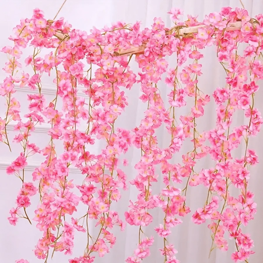 [HotSale] Charming Artificial Cherry Blossom Garland Perfect For