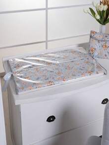 Printed Waterproof Baby Changing Mat - 灰色 - 查看 1