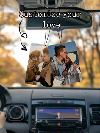 1pc Personalized Car Photo Hanging Ornament, Customizable Car Accessory, Luggage/Backpack Decoration, Valentine's Day Gifts For Couples Colorful, Cute, Adorable, Funny, Kawaii, For Boys And Girls, For Teenagers, Junior High School Students, Middle School Students, High School Senior High School Students, College Students, University Students, Freshman, Sophomore, Underclassmen, Customized Keychains & Accessories, End Of Summer, Delicate Romance, For Office, For School, For Classroom, For Teacher Gifts, For University, For Colleague, For Dorm Rooms