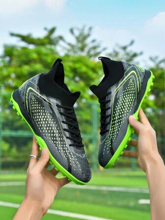 Taquetes de fútbol para jóvenes unisex 2024 con tacos largos o tacos cortos, 4 opciones de color