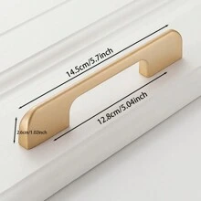 10-Pack Sand Golden Cabinet Handles - Aluminum Alloy Drawer Pulls, Copper Metal Finish, Painted Cabinet Hardware With Multiple Components For Kitchen And Furniture Applications - Multicolor - View 23