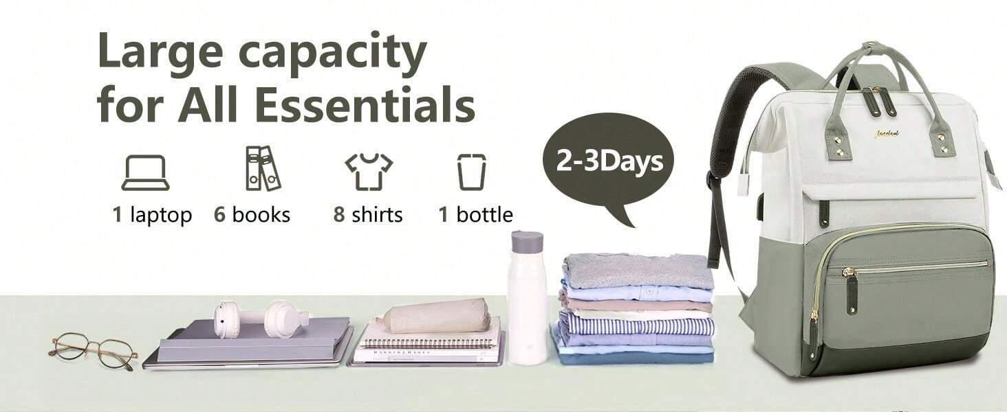 Women Laptop Backpack Work Bag Fits 15.6 Inch With Laptop Compartment