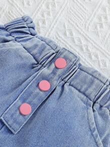 2 pezzi Set moda per giovani ragazze con maglione lavorato a maglia con collo a polo + pantaloni a zampa d''elefante, casual, autunno e primavera