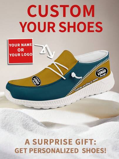 1 Pair Jacksonville Baseball Name Custom Loafer Shoes, Personalized Name Loafer Shoes, Custom Name Thick Sole Loafers Of E-TPU, Personalized Loafer Shoes, Name Loafers, Personalized Loafer Shoes For Women And Men, Unique Loafer Shoes