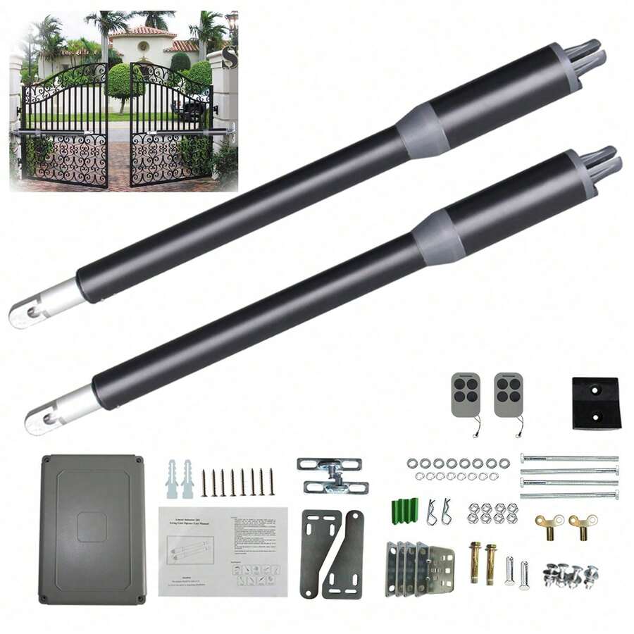 Automatic Gate Opener Kit Heavy Duty Solar Dual Gate Operator For Dual ...