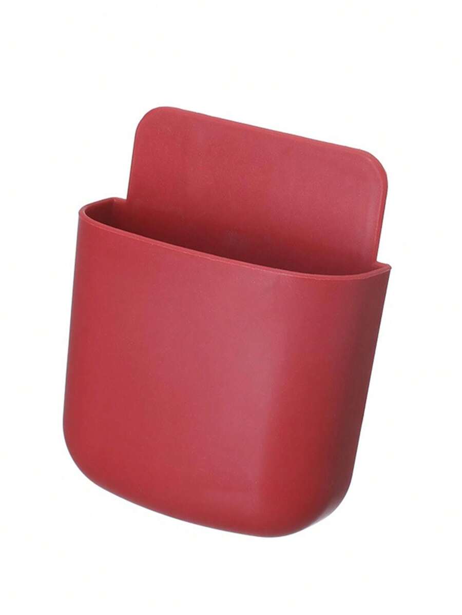 1pc SelfAdhesive Wall Mounted Storage Box, Suitable For Storing TV