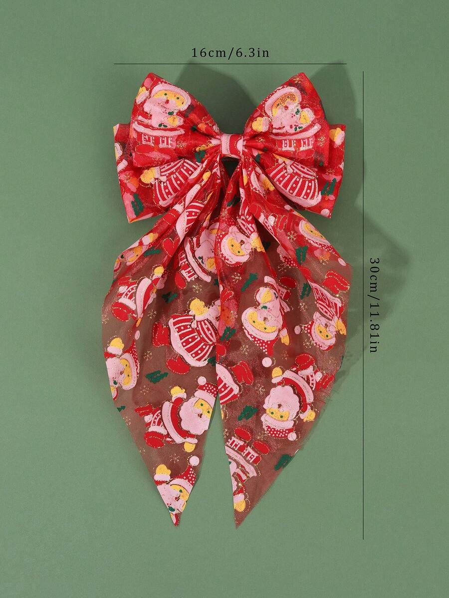 1pc Christmas Hair Bows,Large Hair Bows For Girls, Big Bow Hair Clips