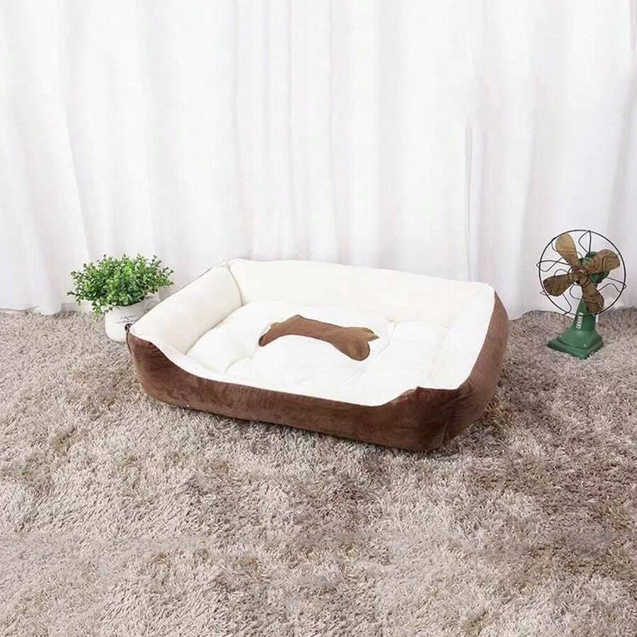 1pc Plush Dog/Cat Bed, Suitable For Small/Medium/Large Pets, 4 Season