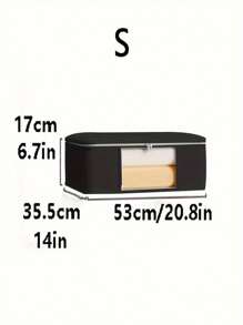 Bolsa de almacenamiento de gran capacidad, 1/4 piezas, plegable, con costura, a prueba de polvo, con asa, bolsa de almacenamiento de gran capacidad minimalista, bolsa de armario portátil con cremallera para ropa y ropa de cama, caja de almacenamiento a prueba de polvo para ropa y decoración de miscelánea, decoración de festival, decoración de habitación, decoración del hogar, decoración de dormitorio, organizador, almacenamiento del hogar, camiseta blanca de mujer, pantalones negros de mujer, ropa de invierno para dama, vestido