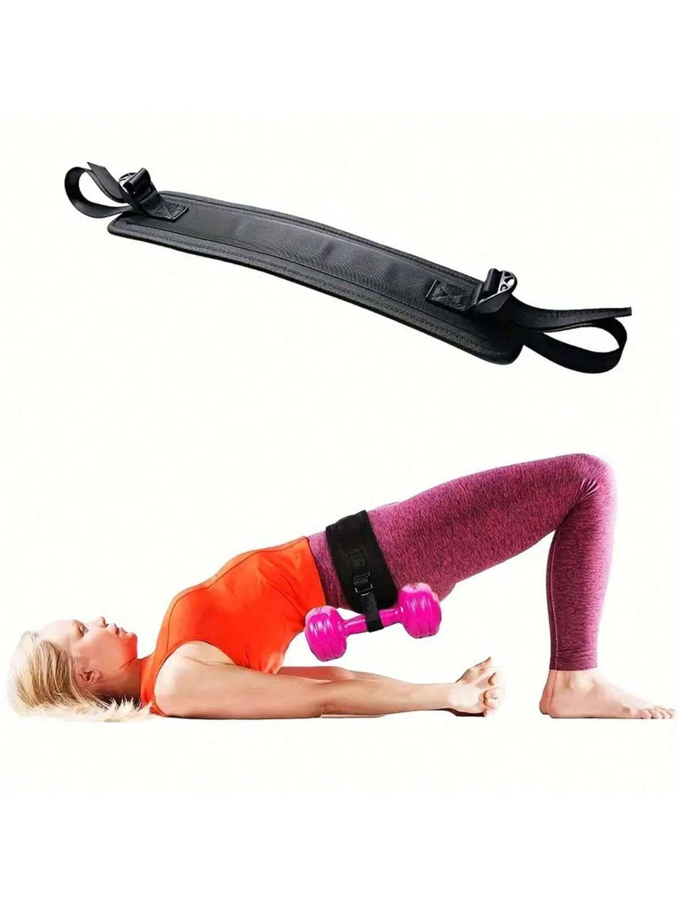 1pc Waist And Hip Weighted Dumbbell Exercise Belt, Barbell Training