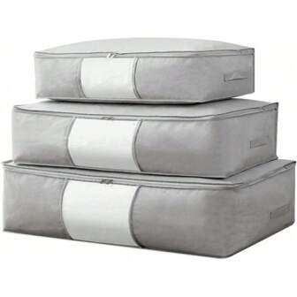 1/3 Extra Large Luggage Packing Bag, Dustproof Underbed Storage Box With Reinforced Handles, For Storing Comfort Items, Blankets, Bedding, Pillows, And Bedroom Accessories Dress Shorts Jeans Storage Decorations Decor Festival Decor Room Decor Home Decor Decor Bedroom Decorbedroom,Organizer,Organiser,Home Storage,White T Shirt Women,Black Pants Women,Ladies Winter Clothes,Dress,Winter Clothes For Ladies,Elegant Woman Dresses,White Shirt For Ladies,Long Sleeve,White Jumpsuit For Women,Spring Dresses For Women,Spring Outfits For Women,Spring,Spring Clothes,Minimalist,Summer Tops