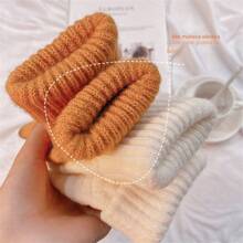 1 Pair Winter New Pineapple Pattern Faux Cashmere Full Finger Touchscreen Knitted Warm Thick Gloves, Fashion