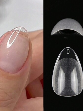 240pcs Short Almond Shaped, Semi-Matte Press-On Nails, Great For DIY Home Manicure Or Gifting - Essential For Women