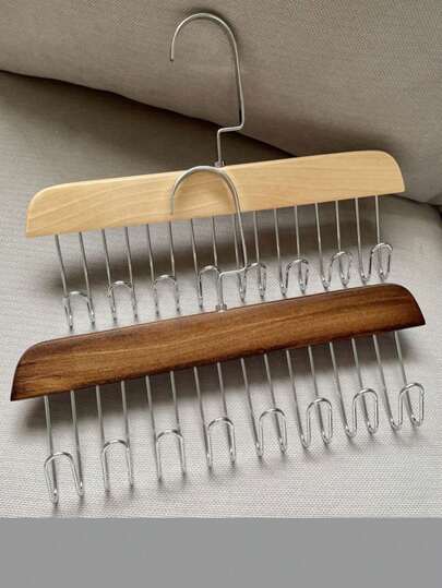 2 stuks 8-haaks kledinghangerrek, multifunctionele veelzijdige brede hanger met 8 haken voor hoeden, stropdassen, kledingopslag, jurk, broeken, schoenen, jeans, laarzen, rokken, lente, minimalistisch, zomertops