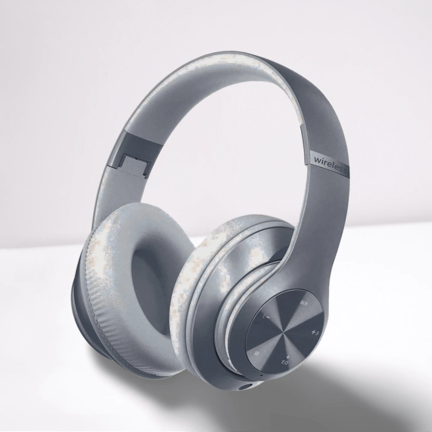 Bluetooth Headphones Over-Ear, 60 Hours Playtime Foldable Lightweight Wireless Headphones Hi-Fi Stereo With 6 Eq Modes, Bass Adjustable Headset With Built-In Hd Mic, Fm, Sd/Tf For Pc/Home - 銀色 - 查看 1