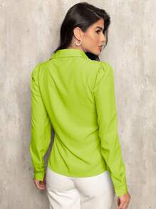 Women's Shirt - Lime Green - View 2