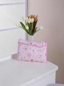 Waterproof Portable Baby Changing Mat With Print - 粉色 - 查看 1