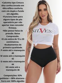 Kit 4 High Waist Panties With Low Pressure Thong - 白色 - 查看 3