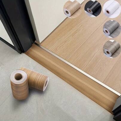 1 Roll 5mX10cm Self-Adhesive Wood Grain Edging Tape - Self-Adhesive Backing Wallpaper For Home Improvement, Door Frame Covers, Hole Repair Door Frames Wall Edge Decorations