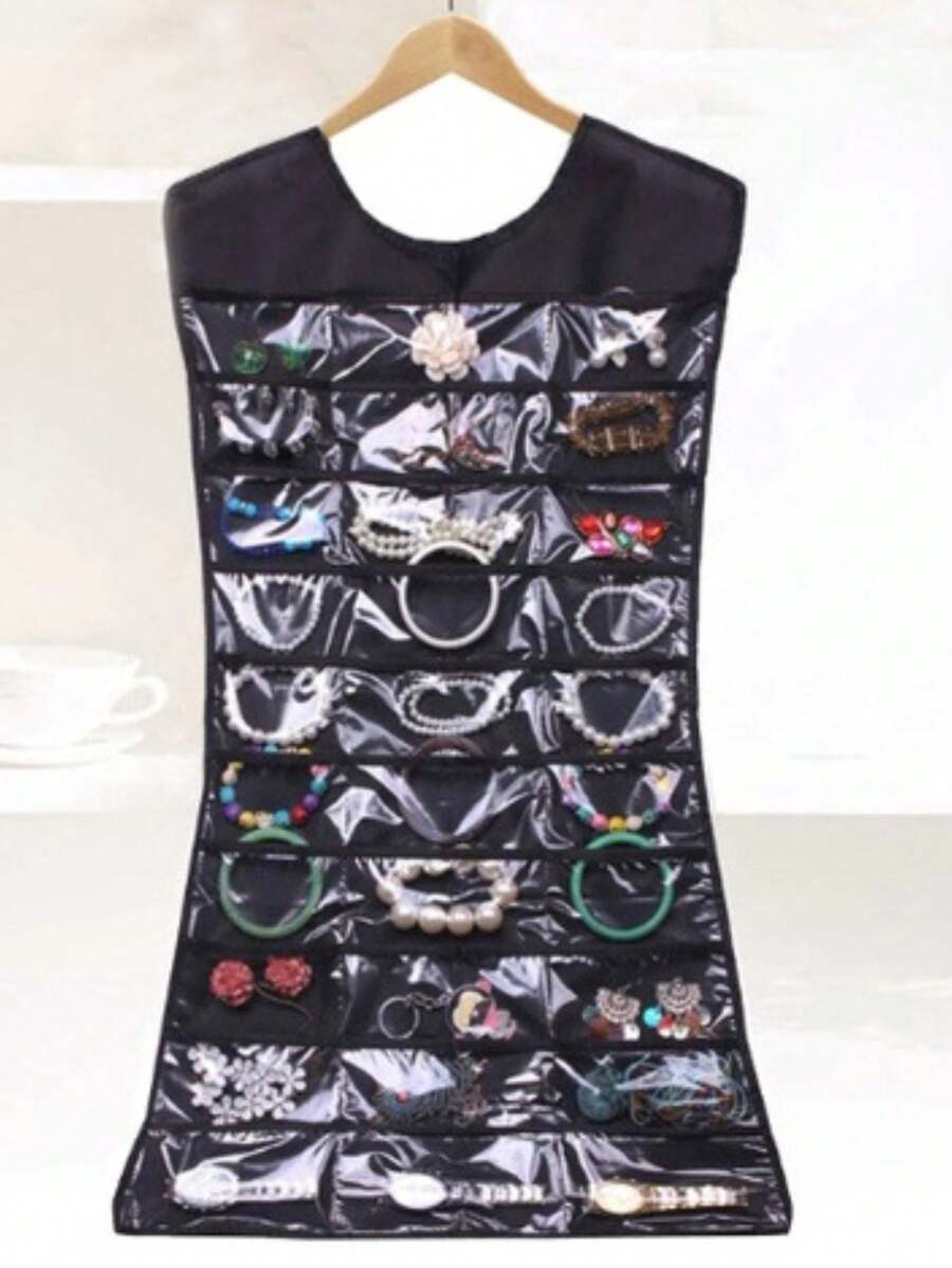 Jewelry Holder Hanger Jewelry Organizer Dress - màu đen - Xem 1