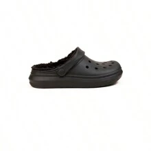 Harriet Ladies Luxurious Fur-Lined Clogs For Ultimate Comfort - Black - View 1
