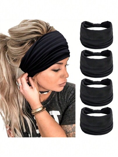 1PC Soft And Comfortable Wide-Brimmed Headbands For Yoga, Sports, And Running - Minimalist Hair Wraps And Accessories