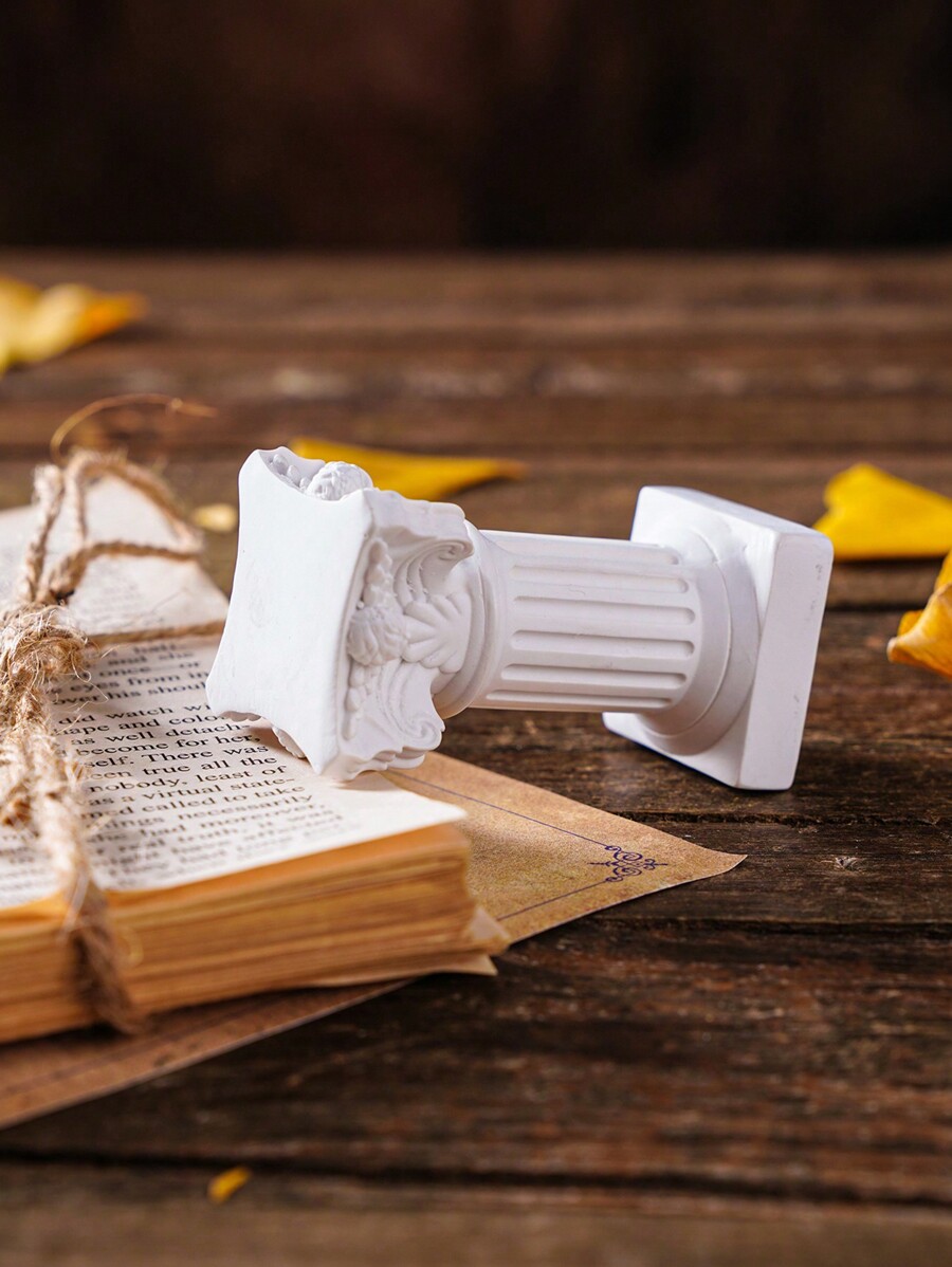 Roman Column Candle Holders, Plastic Greek Pillar Candlesticks For