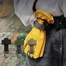 1 pieza Pinza multifuncional para guantes, sujeta-guantes de nailon, gancho para sujetar guantes, colgador de guantes con gancho para cinturón de trabajo, pinza para guantes de trabajo, correa para guantes tácticos, hebilla para almacenamiento de cuerda de escalada - Multicolor - Ver 4