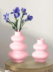 陶瓷花瓶，现代家居装饰，白色/黑色圆形花瓶，现代干花花瓶，波西米亚风格家居装饰，非常适合婚礼艺术装饰，母亲节礼物 - 多色 - 查看 5