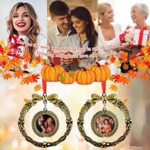Custom Personalised Photo Charms, Double Sided Custom Vintage Charms With High Definition Images, Suitable For Christmas Tree Decorations, Car Mirrors And Home Decorations, Also Can Be Used As Christmas Thanksgiving And Other Holiday Gift Goodies.