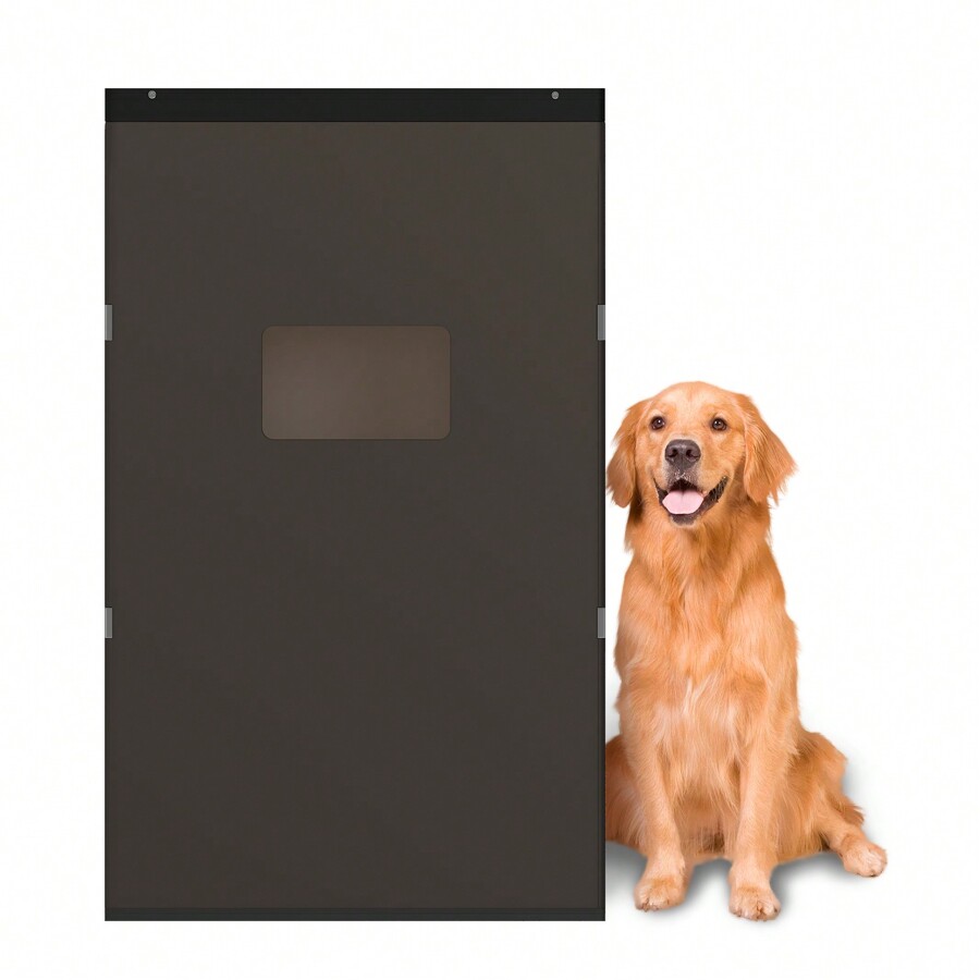 TABU Pet Door, Aluminum Frame Doggie Door For Extreme Weather, Single