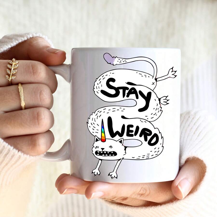 2pcs , 11oz Ceramic Coffee Mug Coffee Mug Tea Milk Mug Mug With Cute Patten Perfect Gift For Friends, Sisters, Mom, Family Funny Inspirational Quotes Coffee Mug, Drinkware, Office Gifts, Back To School Gifts, Teacher Gifts Christmas Gifts