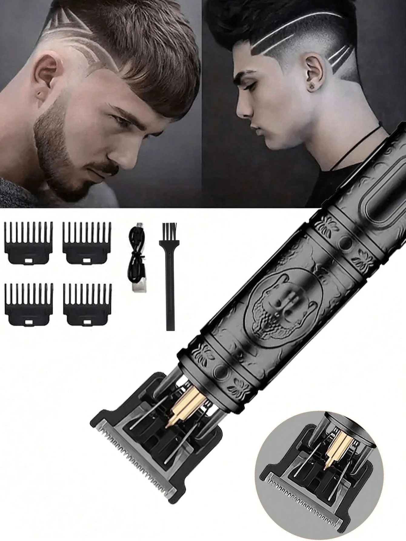 Hair Clipper Electric Pusher Haircut Machine Electric Clipper Oil Head