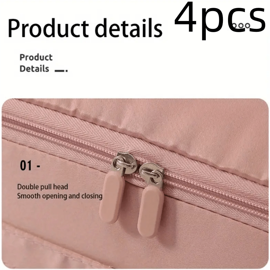 SpaceSaving Storage Bag With Zipper Closure Multi