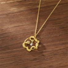Dây chuyền quấn tròn rỗng phong cách Boho Vintage, trang sức cá nhân hóa cho phụ nữ, quà tặng tiệc - Vàng - Xem 3