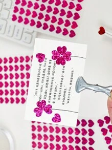 10 Sheets Laser Heart Stickers Pack Mini Color Love Self-Adhesive Marker Notes Decoration For Diary Album Valentine's Day Back To School