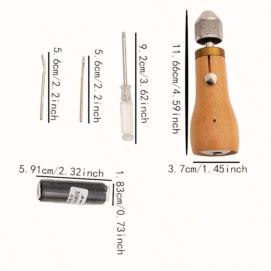 Leather Sewing Kit Hole Punching Tool, Hand Needles, Needles