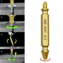 Bộ 6 dụng cụ khoan tháo vít bị hỏng, dụng cụ tháo vít bị gãy, dụng cụ tháo bu lông, dụng cụ tháo gỡ dễ dàng - Một kích thước phù hợp với tất cả - Xem 6