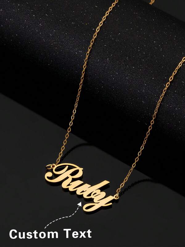 Personalized Fashion Versatile Premium Elegant Letter Custom Necklace, Gift For Friends, Family, Birthday, Daily Matching, Anniversary, Party, Holiday Gold, Rose Gold Stylish, Fall Fashion, Vintage, Unisex, Simple, Casual, Hipster, Goth, Punk Custom, Personalized, Unique Ideal Gifts For Her, Friends For Anniversaries, For Valentine's Day, For Mother's Day, For Birthdays, For Graduation, For Father's Day, For Weddings, For Daily Wear, For Party, For Prom