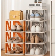 5-Tier Shoe Rack In "N" Model Premium Shoe Rack Organizer Multipurpose Shelf - 彩色 - 查看 3