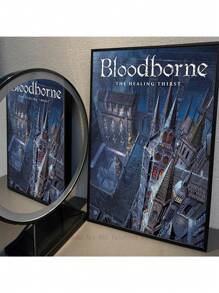 1 件现代血源诅咒海报高清帆布印刷海报家居客厅卧室装饰咖啡馆酒吧房间墙壁装饰无框架 - 彩色 - 查看 22